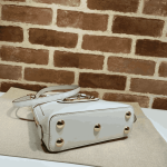 Gucci Horsebit 1955 Shoulder Bag White Leather - Image 4