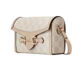 Gucci Horsebit 1955 Mini Bag Beige White Canvas - Image 4