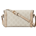 Gucci Horsebit 1955 Mini Bag Beige White Canvas - Image 5