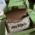 Gucci Horsebit 1955 Mini Bag Brown GG Canvas - Image 6