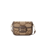 Gucci Horsebit 1955 Mini Shoulder Bag Brown Canvas