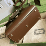 Gucci Horsebit 1955 Shoulder Bag Brown Leather - Image 4