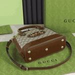 Gucci Horsebit 1955 Shoulder Bag Brown GG Canvas - Image 6
