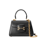 Gucci Horsebit 1955 Shoulder Bag Black Leather