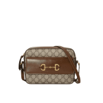 Gucci Horsebit 1955 Shoulder Bag Brown GG Canvas