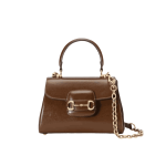 Gucci Horsebit 1955 Shoulder Bag Brown Leather