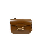Gucci Horsebit 1955 Shoulder Bag Brown Leather