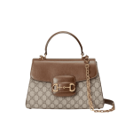 Gucci Horsebit 1955 Shoulder Bag Ebony Brown GG Canvas