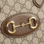 Gucci Horsebit 1955 Shoulder Bag Brown GG Canvas - Image 5