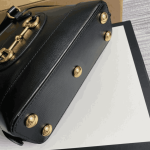 Gucci Horsebit 1955 Shoulder Bag Black Leather - Image 5