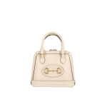 Gucci Horsebit 1955 Shoulder Bag White Leather