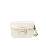 Gucci Horsebit 1955 Shoulder Bag White Leather