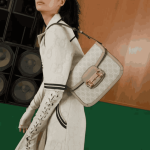 Gucci Horsebit 1955 Small Shoulder Bag Beige White Canvas - Image 2