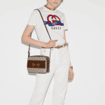 Gucci Horsebit 1955 Shoulder Bag Brown GG Canvas - Image 5