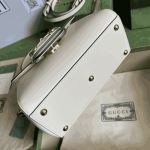 Gucci Horsebit 1955 Shoulder Bag White Leather - Image 2