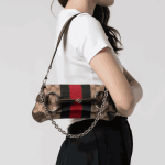 Gucci Horsebit Chain Small Shoulder Bag Beige Brown GG Canvas - Image 5