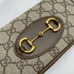 Gucci Horsebit 1955 Chain Wallet Brown GG Canvas Bag - Image 8
