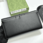 Gucci 73 Horsebit Satin Clutch Black - Image 6