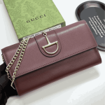 Gucci 73 Horsebit Satin Clutch Red - Image 6