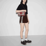 Gucci Horsebit 1955 Shoulder Bag Beige Red GG Canvas - Image 6