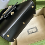 Gucci Horsebit 1955 Shoulder Bag Black Leather - Image 3