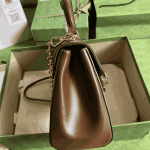 Gucci Horsebit 1955 Shoulder Bag Ebony Brown GG Canvas - Image 8
