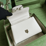 Gucci Horsebit 1955 Shoulder Bag White Leather - Image 7