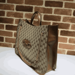 Gucci Horsebit 1955 Tote Bag Brown Canvas & Leather - Image 6