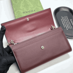 Gucci 73 Horsebit Satin Clutch Red - Image 7