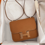 Hermès Mini Constance Epsom Leather Handbag Brown - Image 2