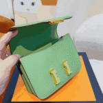 Hermès Constance 18 Epsom Leather Handbag Vert Criquet - Image 6