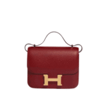 Hermès Constance 19 Epsom Leather Handbag Rouge Grenat