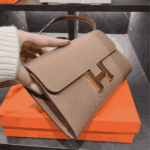 Hermès Constance To Go Epsom Leather Wallet Etoupe - Image 6