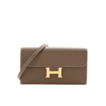 Hermès Constance To Go Epsom Leather Wallet Etoupe