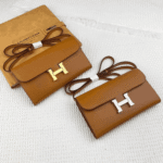 Hermès Constance Wallet To Go Epsom Leather Gold - Image 2