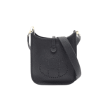 Hermès Evelyne Amazone Clemence Leather Crossbody Bag Noir