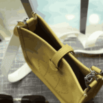Hermès Evelyne Amazone Taurillon Clémence Leather Crossbody Bag Lime - Image 5