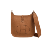 Hermès Evelyne Clemence Leather Crossbody Bag Brown