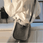Hermès Evelyne Amazone Clemence Leather Crossbody Bag Noir - Image 3