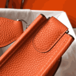 Hermès Evelyne PM Clemence Leather Crossbody Bag Orange Feu - Image 5