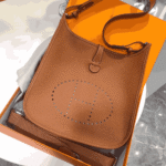 Hermès Evelyne Clemence Leather Crossbody Bag Brown - Image 2
