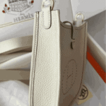 Hermès Evelyne Leather Crossbody Bag Ivory Cream - Image 3