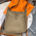 Hermès Evelyne Clemence Leather Crossbody Bag Etoupe - Image 5