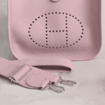 Hermès Evelyne Clemence Leather Crossbody Bag Mauve Sylvestre - Image 5