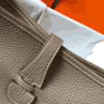 Hermès Evelyne PM Clemence Leather Crossbody Bag Etoupe - Image 3