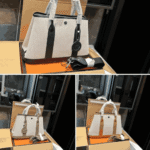 Hermès Garden Party 30 Canvas & Leather Tote Bag Black - Image 2