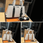 Hermès Garden Party 30 Canvas & Leather Tote Bag Orange - Image 2