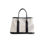 Hermès Garden Party 30 Canvas & Leather Tote Bag Black