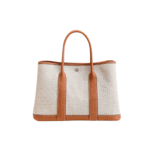 Hermès Garden Party 30 Canvas & Leather Tote Bag Orange