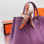 Hermès Garden Party 30 Leather Tote Bag Purple - Image 5